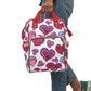 Colorful Doodle Hearts Multifunctional Backpack