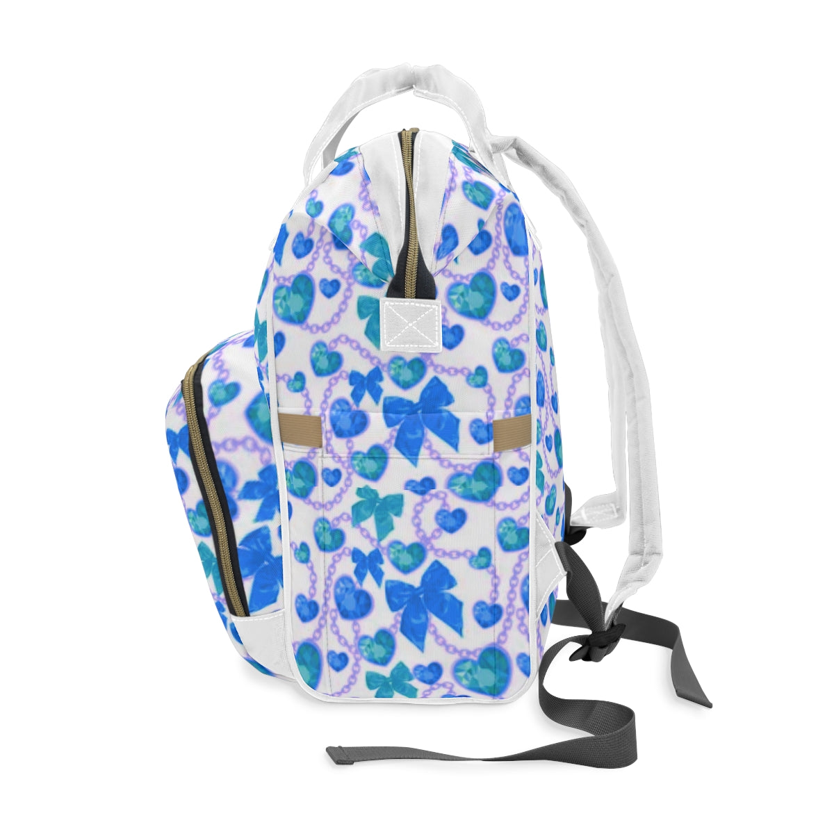 Blue Hearts & Bowes Multifunctional Backpack