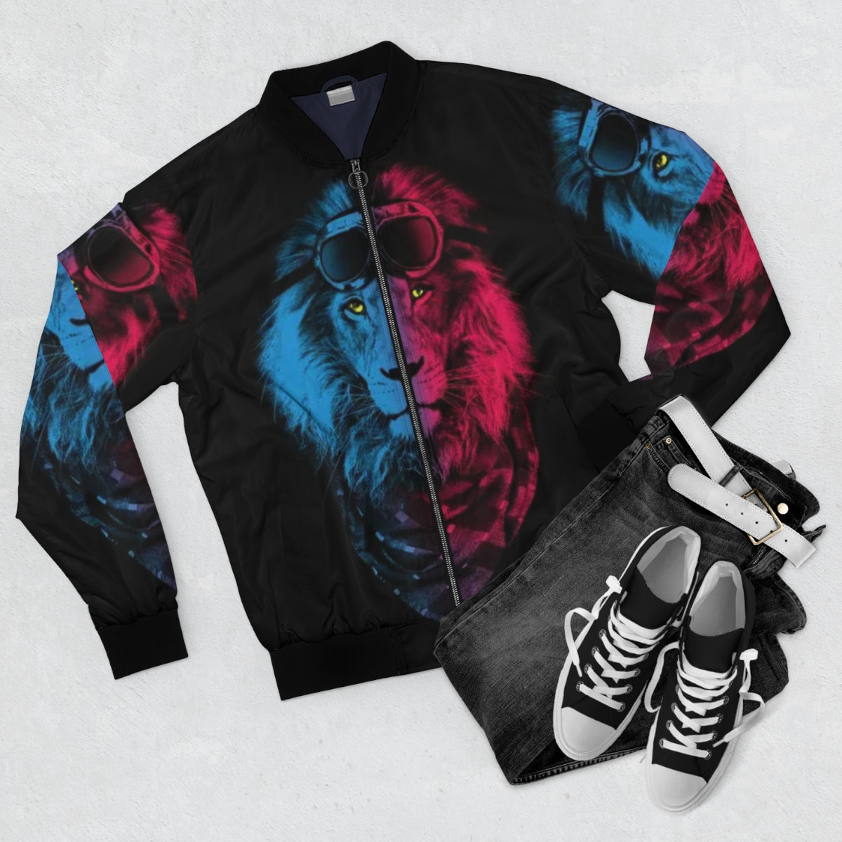 Lions In the Camp Bomber Jacket