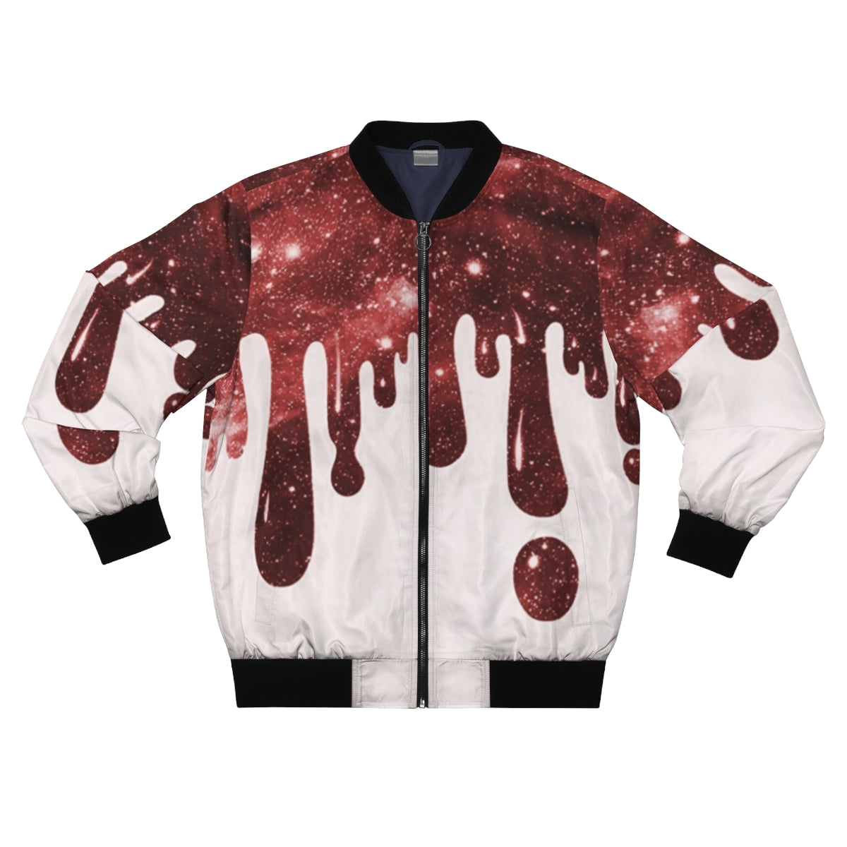 Drippy Red & White Bomber Jacket