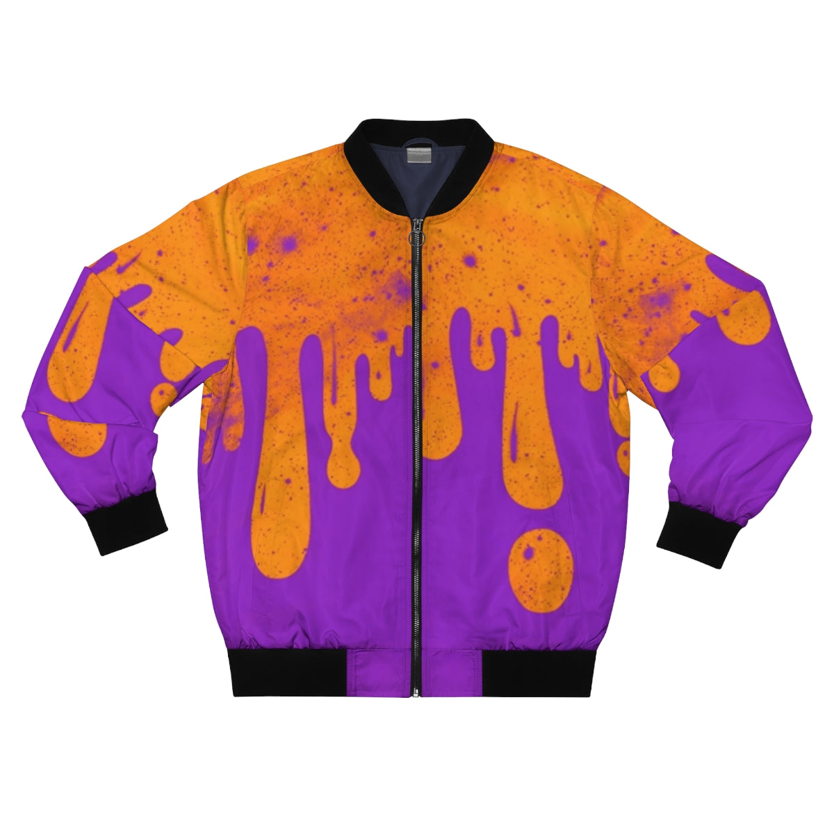 Drippy Orange & Purple Bomber Jacket