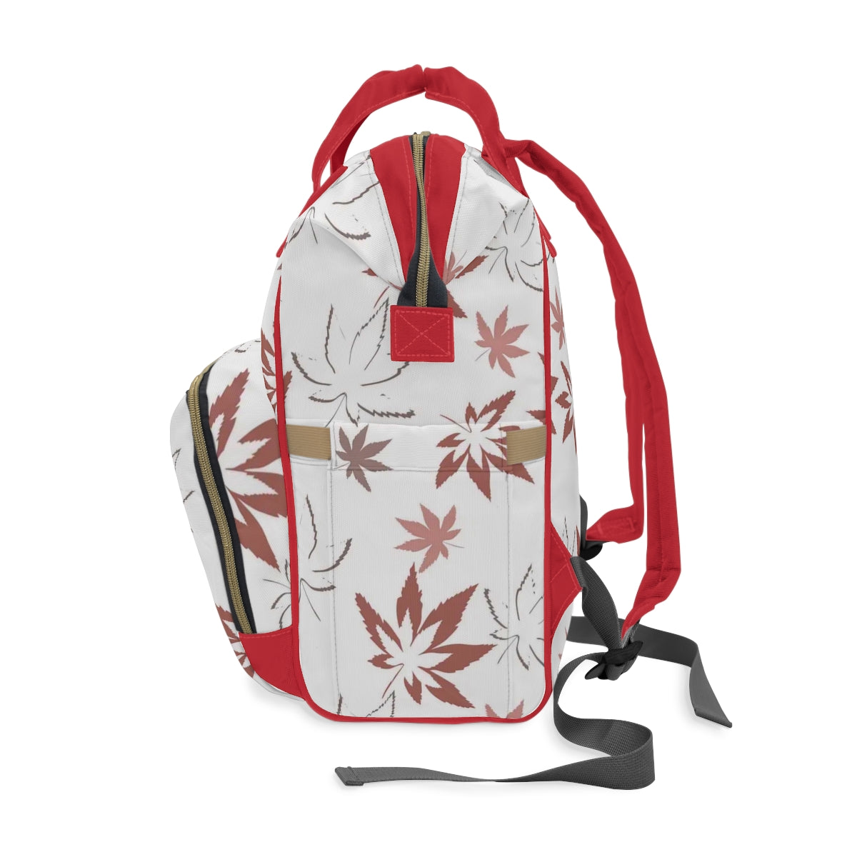 Colorful Pot Leaves Multifunctional Backpack