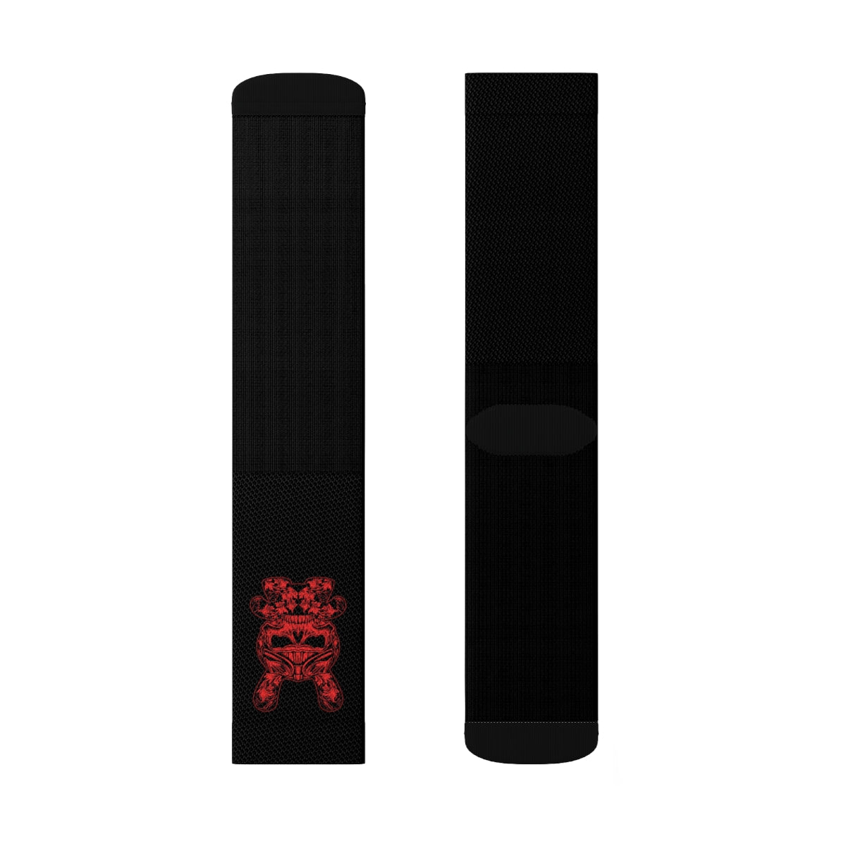 B RABB Black & Red Crew Socks