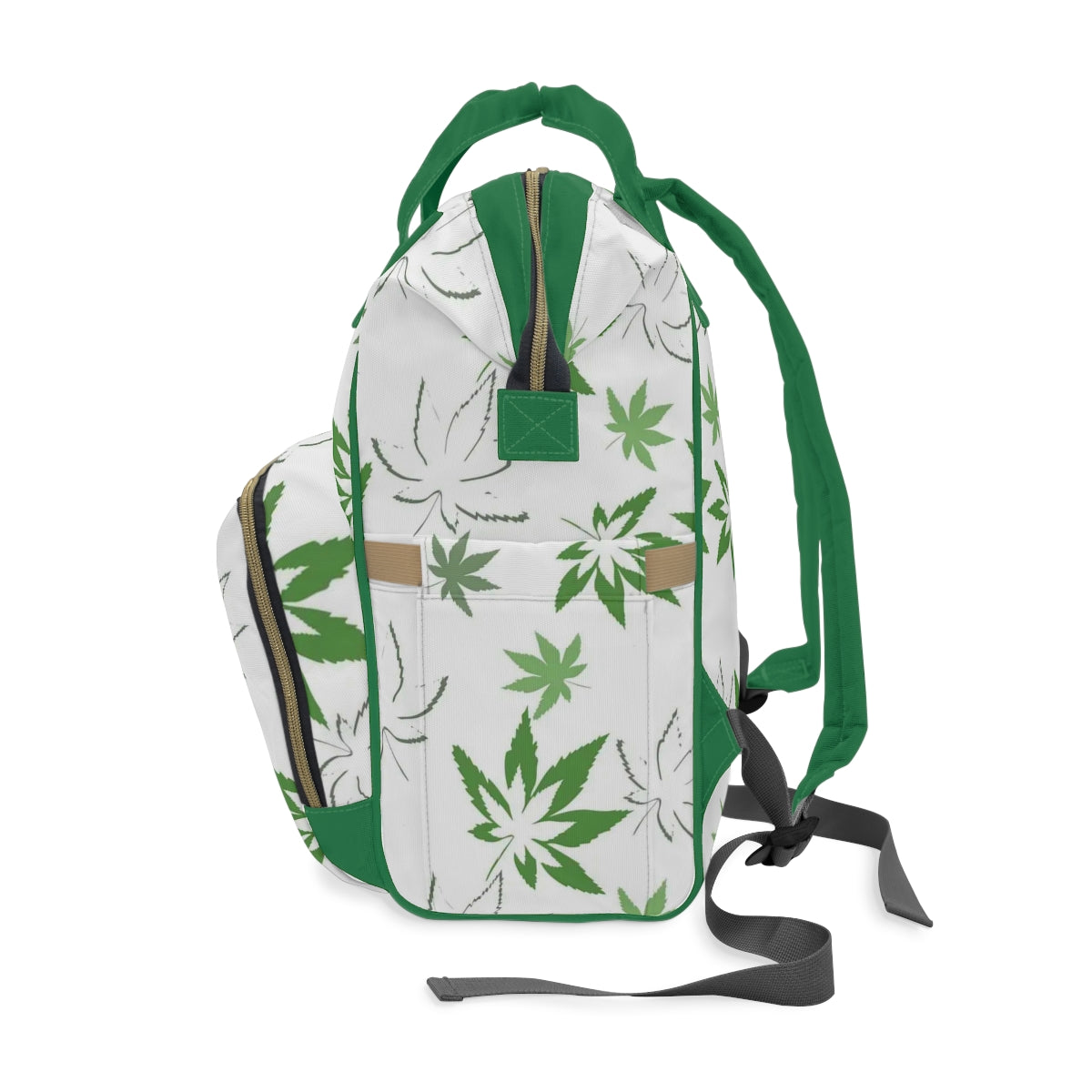 Colorful Pot Leaves Multifunctional Backpack