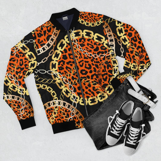 Bellafontes Animal Print Bomber Jacket