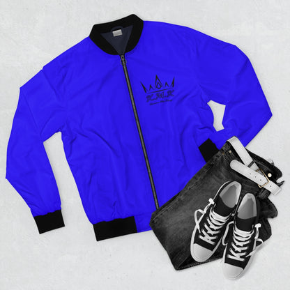 Krown Me King Blue Men's Bomber Jacket