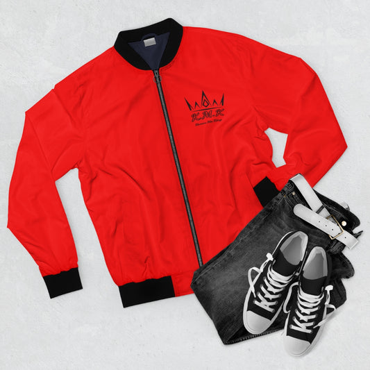 Krown Me King Red Men's Bomber Jacket