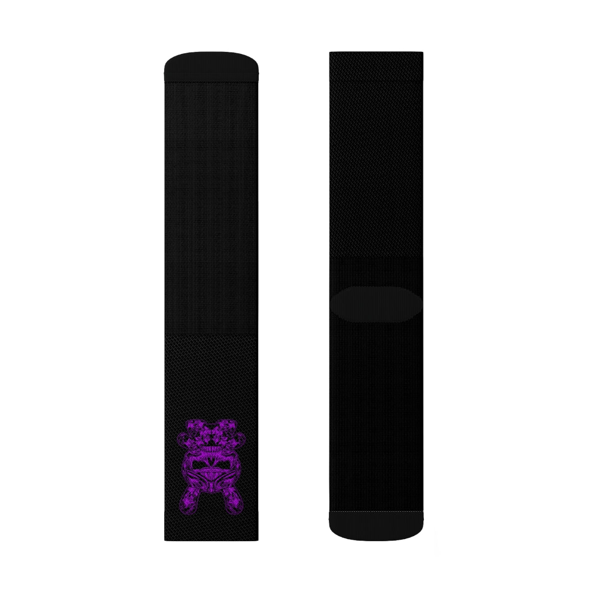 B RABB Black & Purple Crew Socks