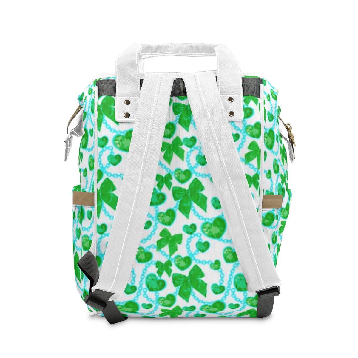 Green Hearts & Bowes Multifunctional Backpack