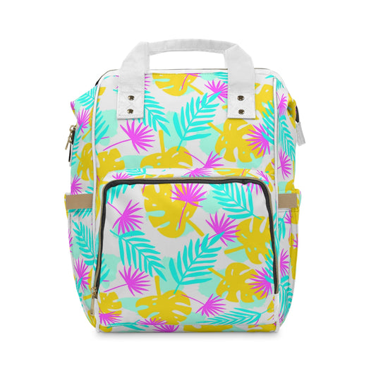 Tropical Leaves Multifunctional Backpack