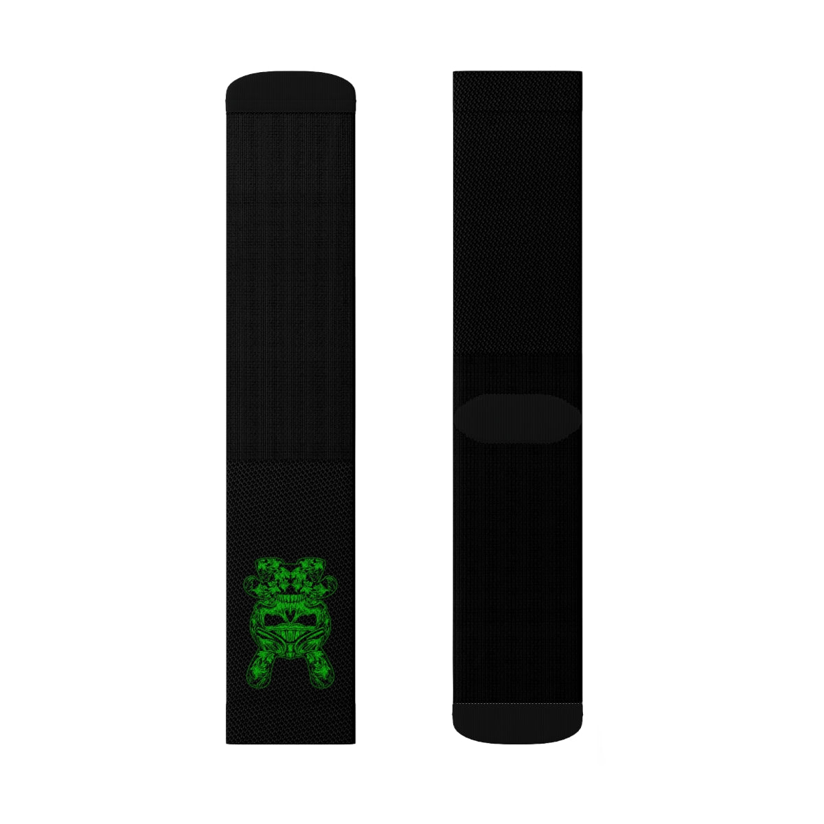 B RABB Black & Green Crew Socks