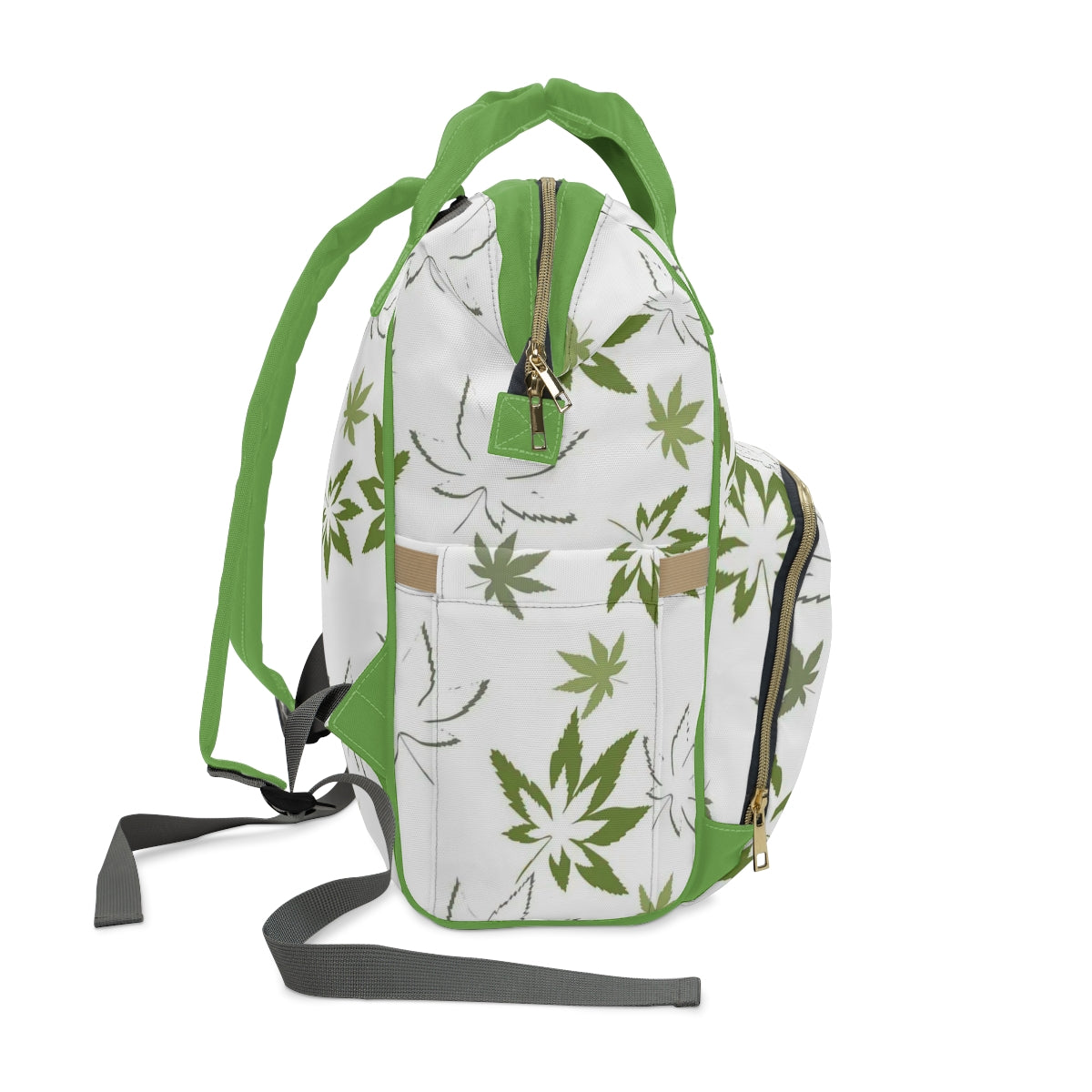 Colorful Pot Leaves Multifunctional Backpack