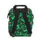 Teal Skull Gang Multifunctional Backpack