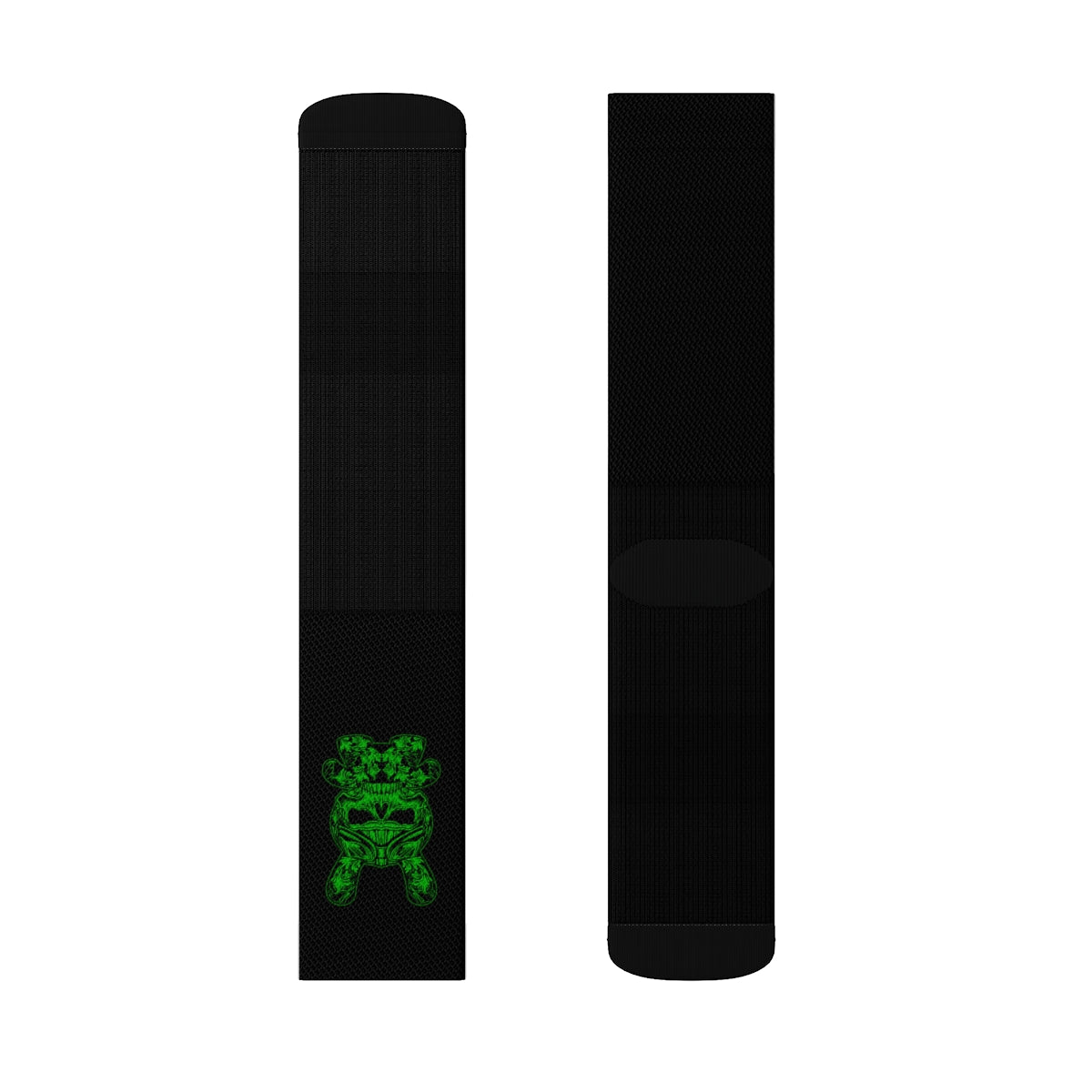 B RABB Black & Green Crew Socks