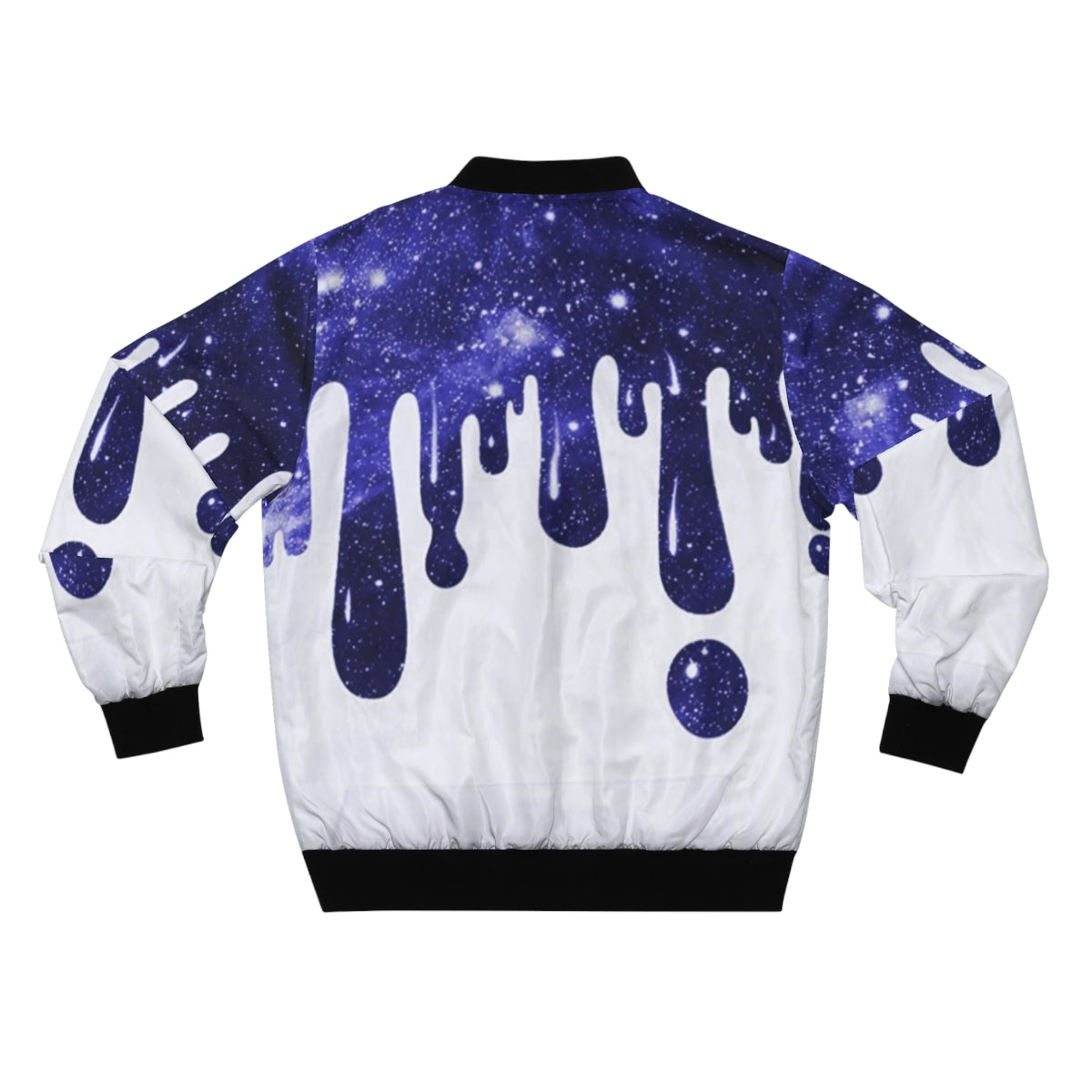 Drippy Blue & White Bomber Jacket