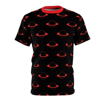 Black & Red Planet Cut & Sew Tee