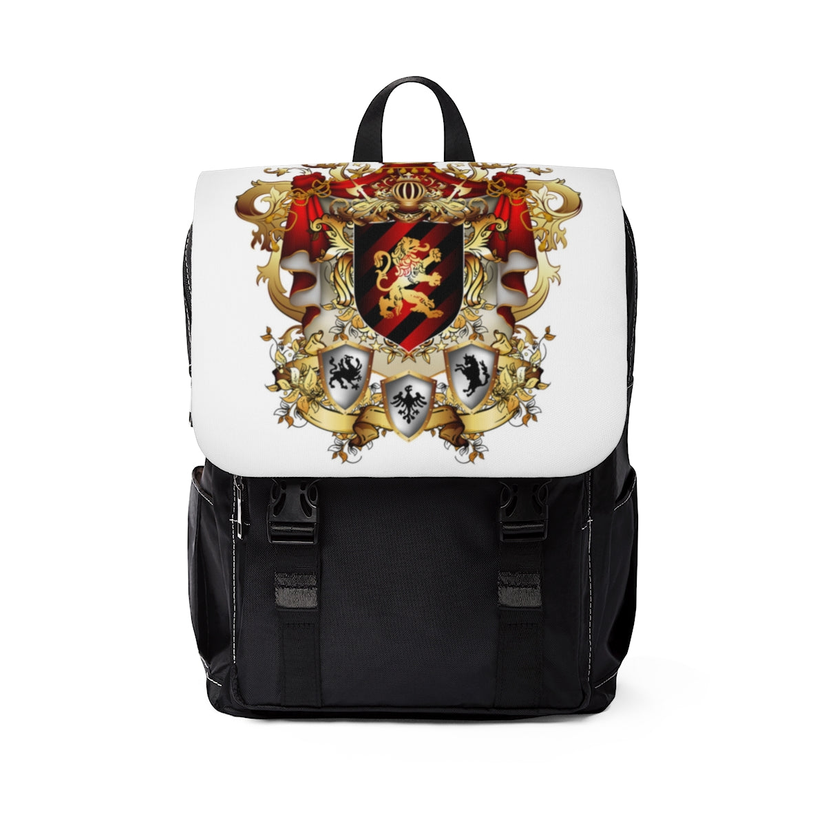 Royalty Made Shield Casual Shoulder Backpack