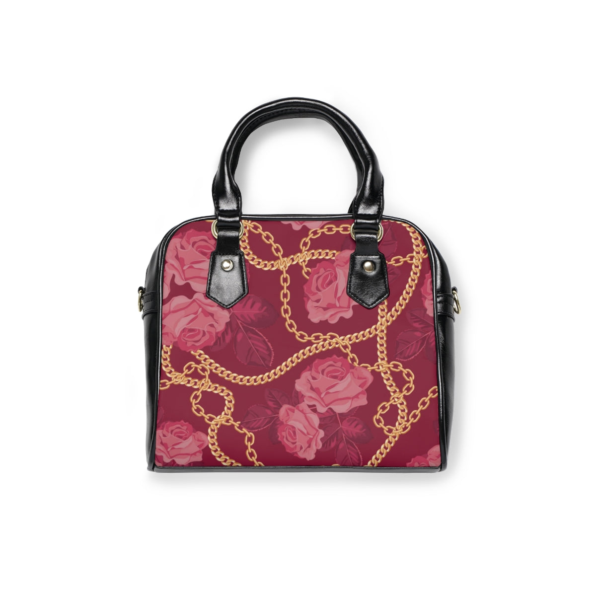 Chains & Roses Shoulder Handbag