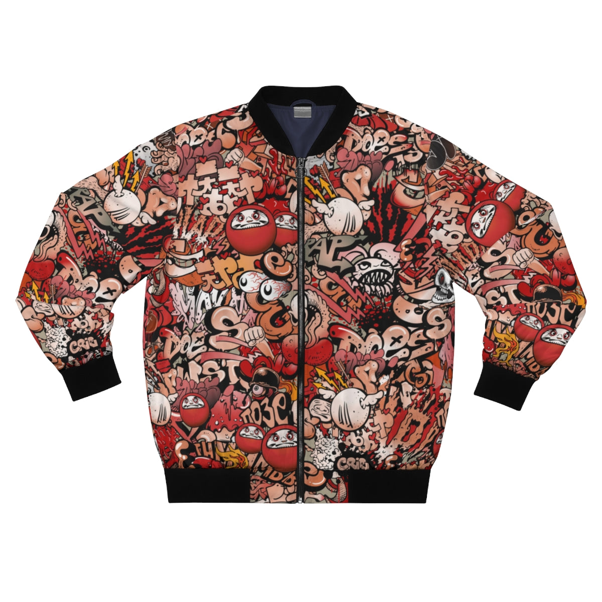 Graffiti Style Bomber Jacket