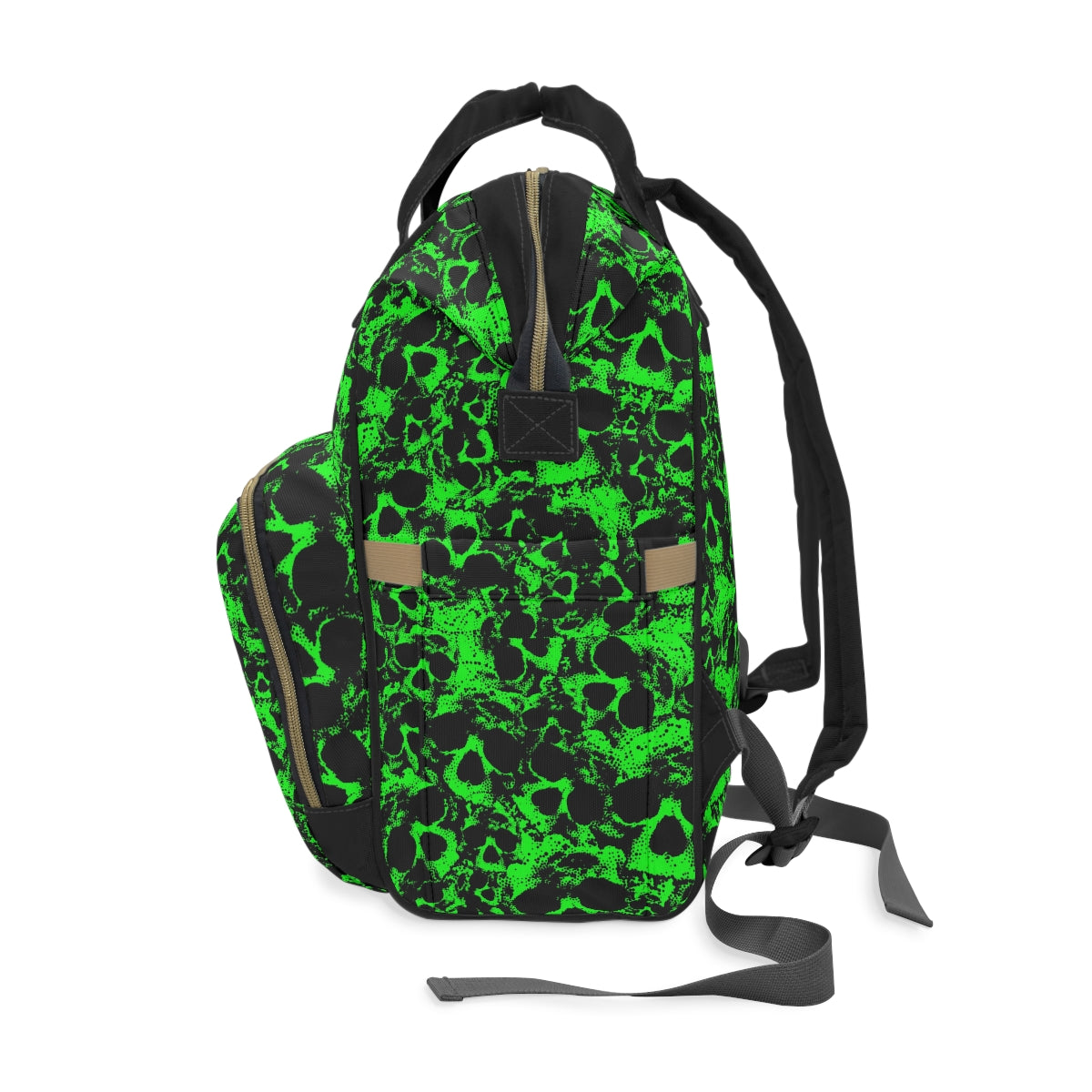 Green Skull Gang Multifunctional Backpack