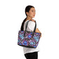 Tropical Flowers PU Leather Shoulder Bag