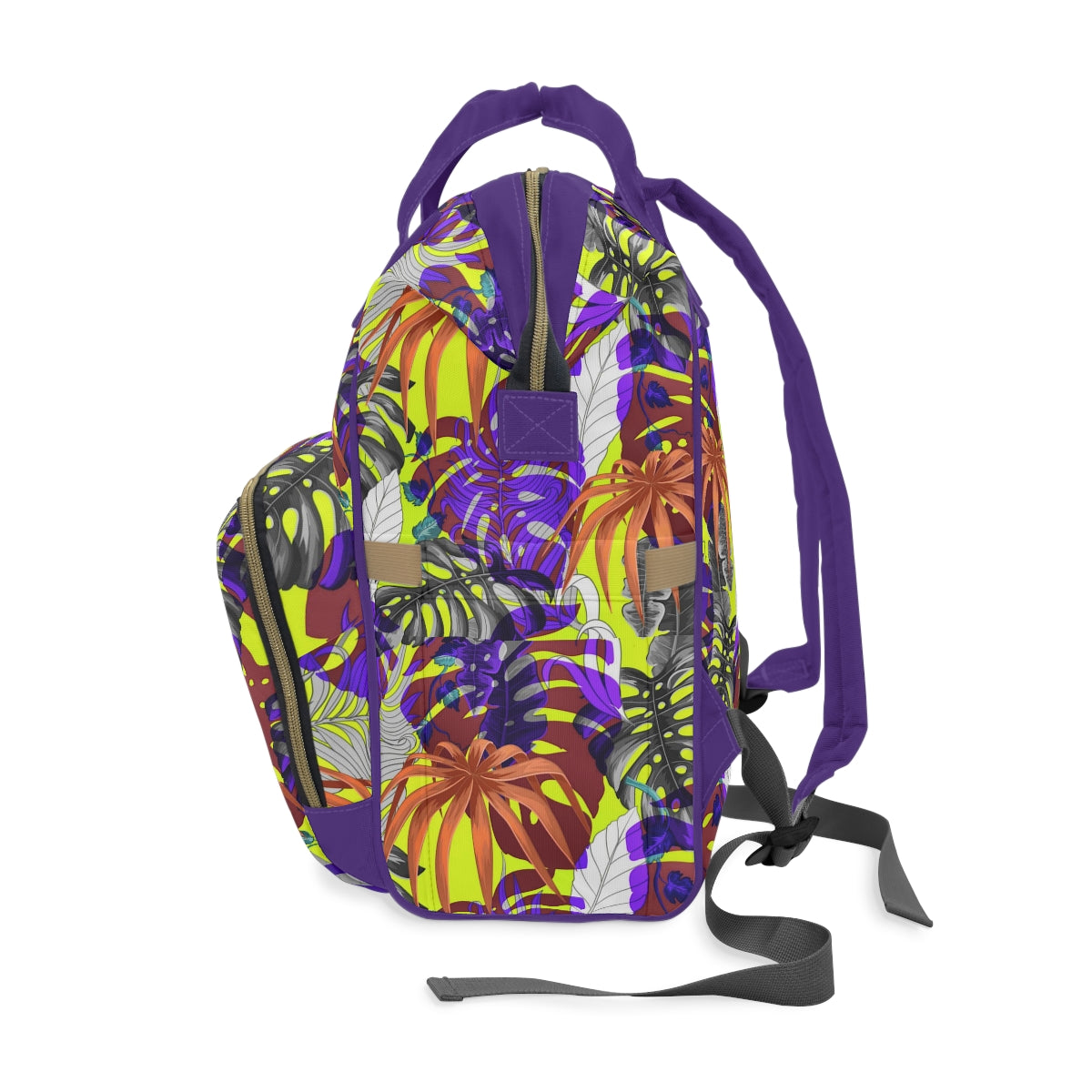 Tropical Leaves Multifunctional Backpack