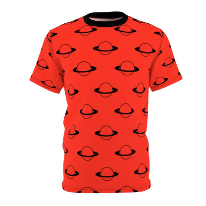 Red & Black Planet Cut & Sew Tee