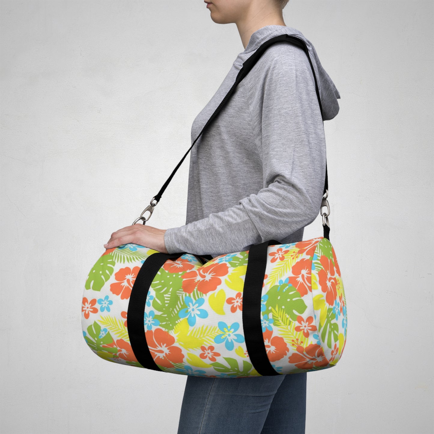 Tropical Hawaiian Flowers Duffel Bag