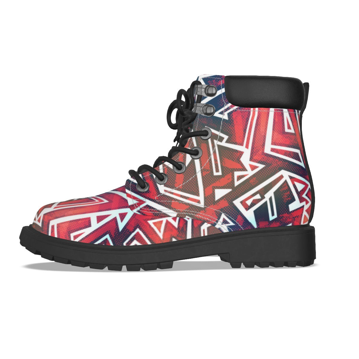 Graffiti Style Women's Short Boots