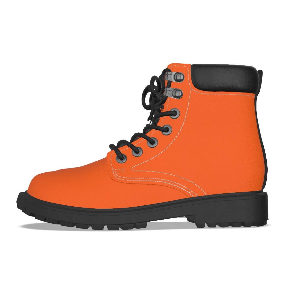 Krown Me King Orange and Black Men's Short Boots