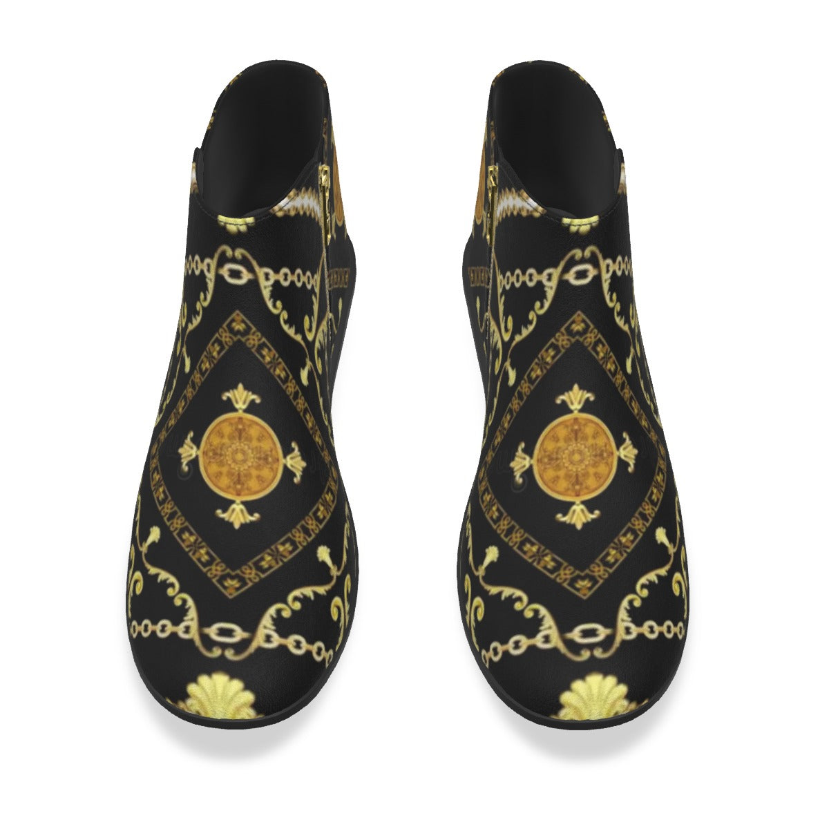 Black & Gold I am King Men's Fashion Boots