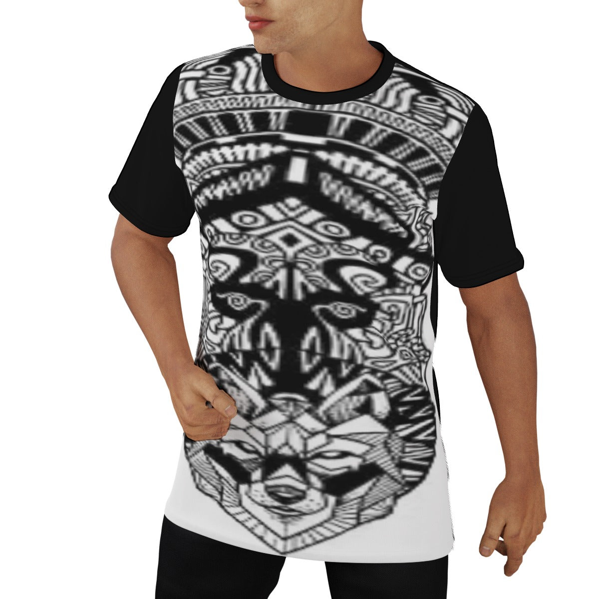 Men's Tattoo Style O-Neck T-Shirt