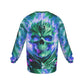 Men's Flaming Skull Drop Shoulder Round Neck Long-Sleeved Sweatshirt
