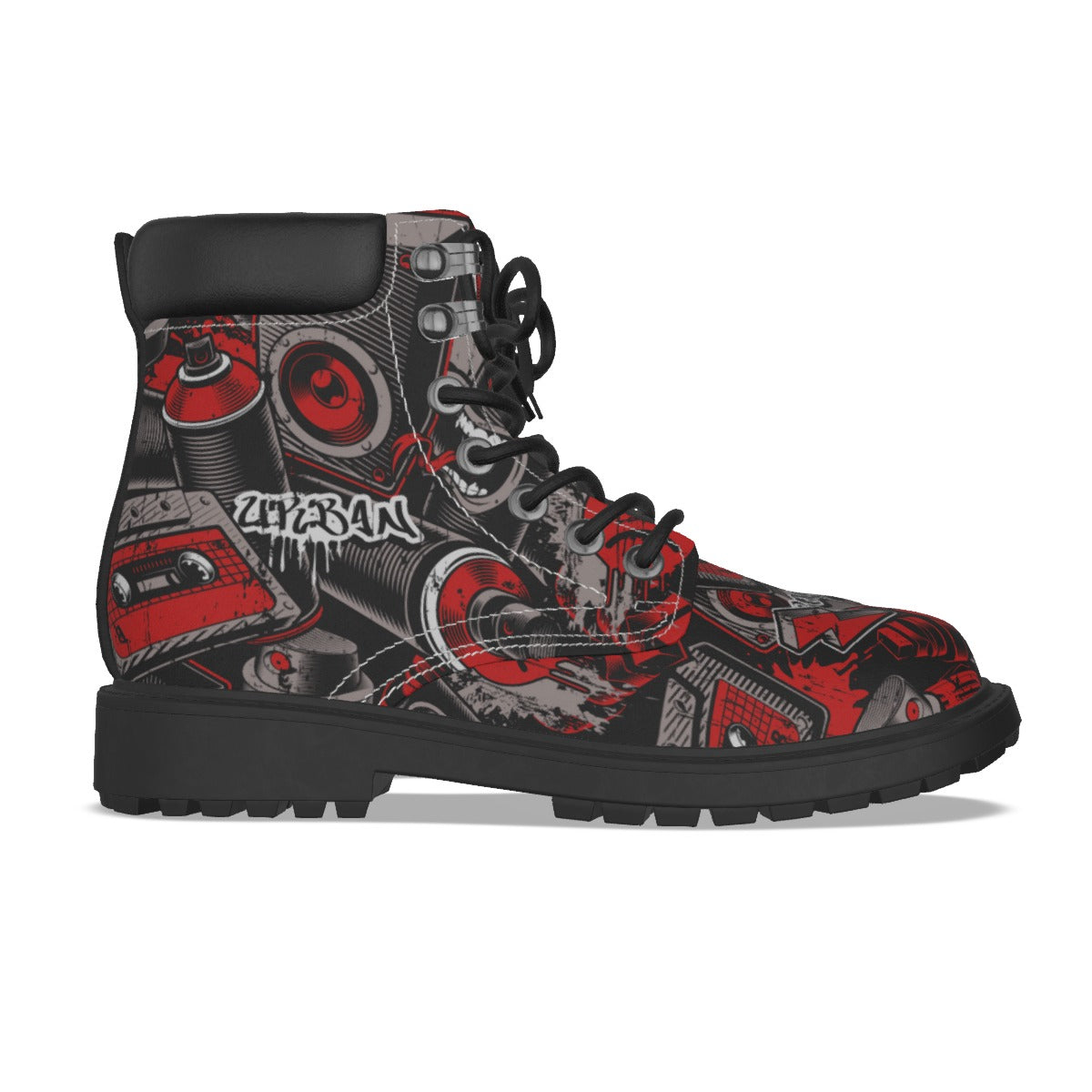 Graffiti Style Women's Short Boots