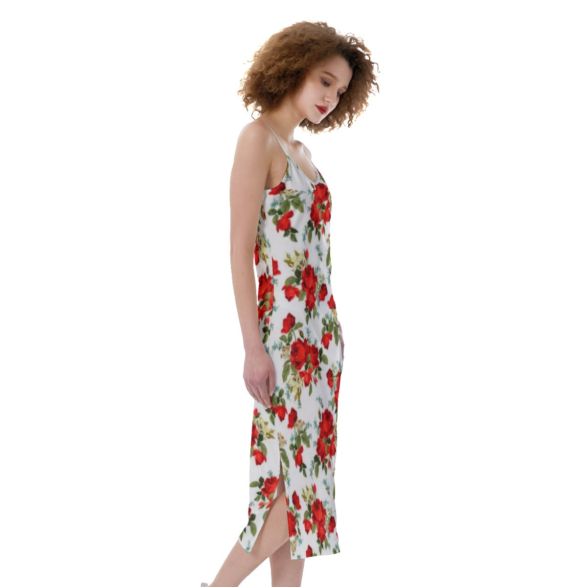 Beautiful Floral Roses Women's Cami Dress