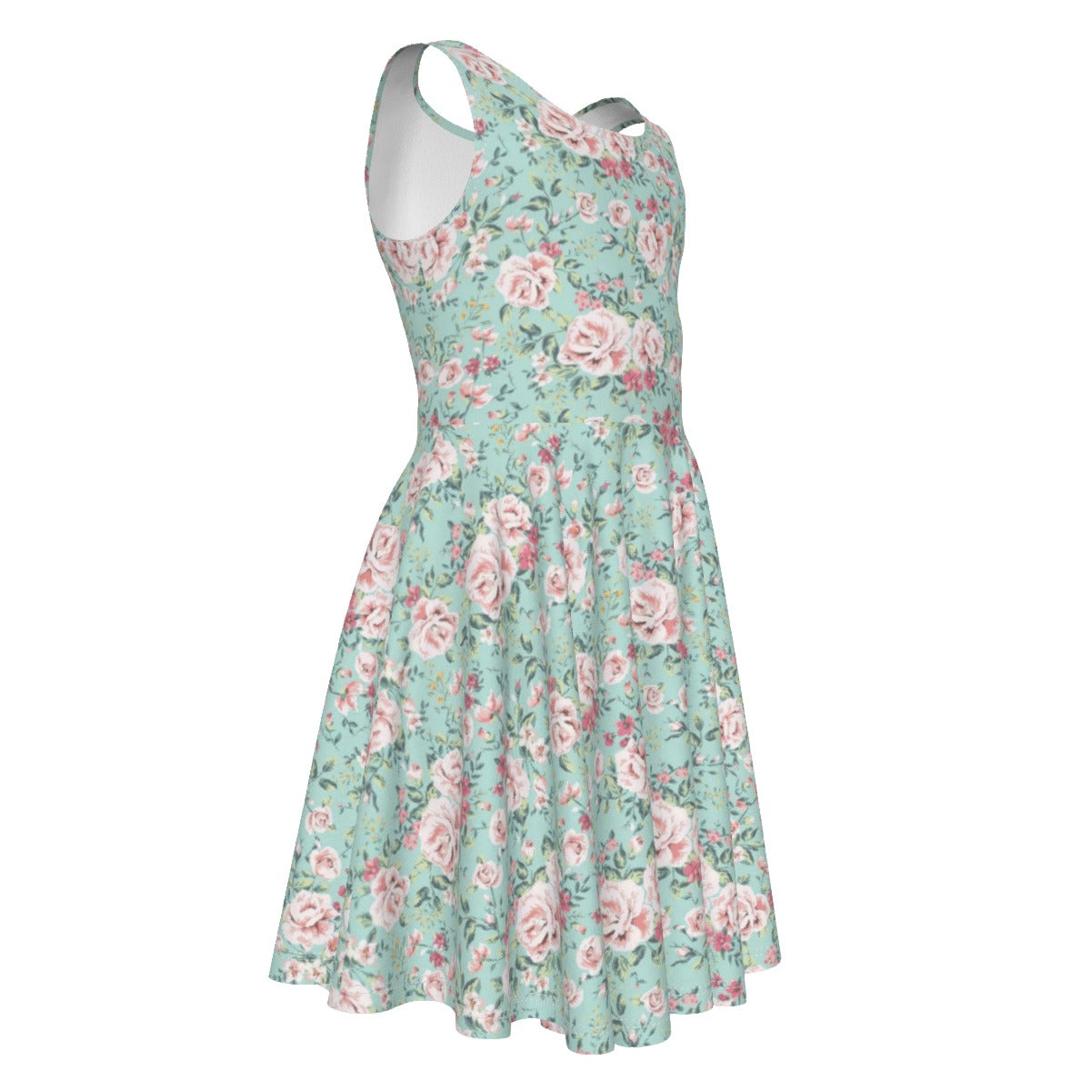 Cris'Sai's Pretty Little Flowers Kid's Sleeveless Vest Dress