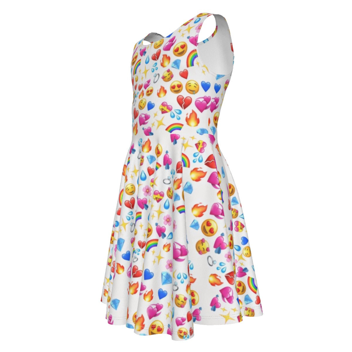 Heart Emoji Kid's Sleeveless Vest Dress