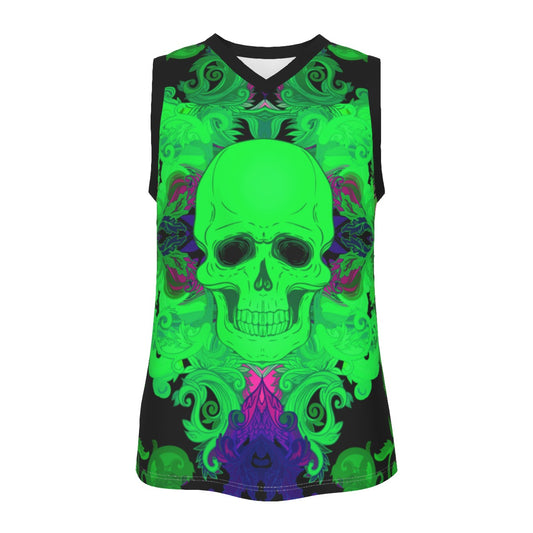 Skull Gang Men's V Neck Basketball Top