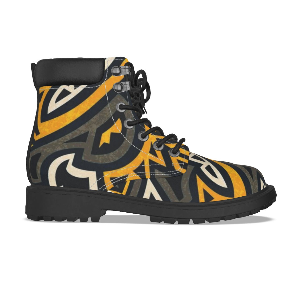 Graffiti Style Men's Short Boots