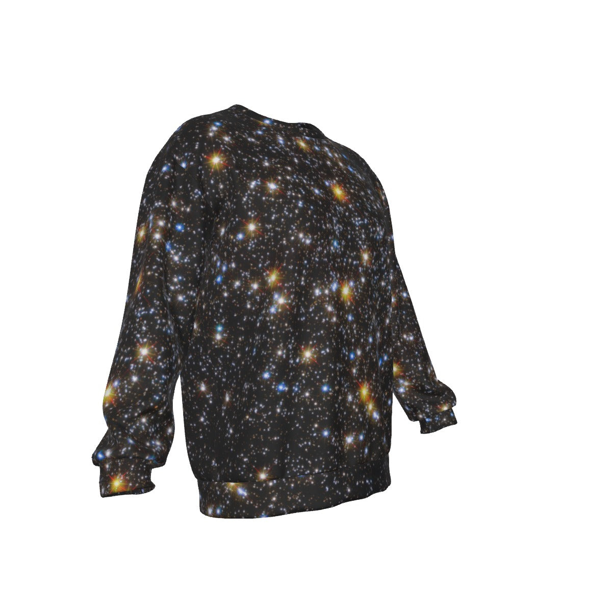 Field Of Stars  Men's Drop Shoulder Round Neck Long-Sleeved Sweatshirt