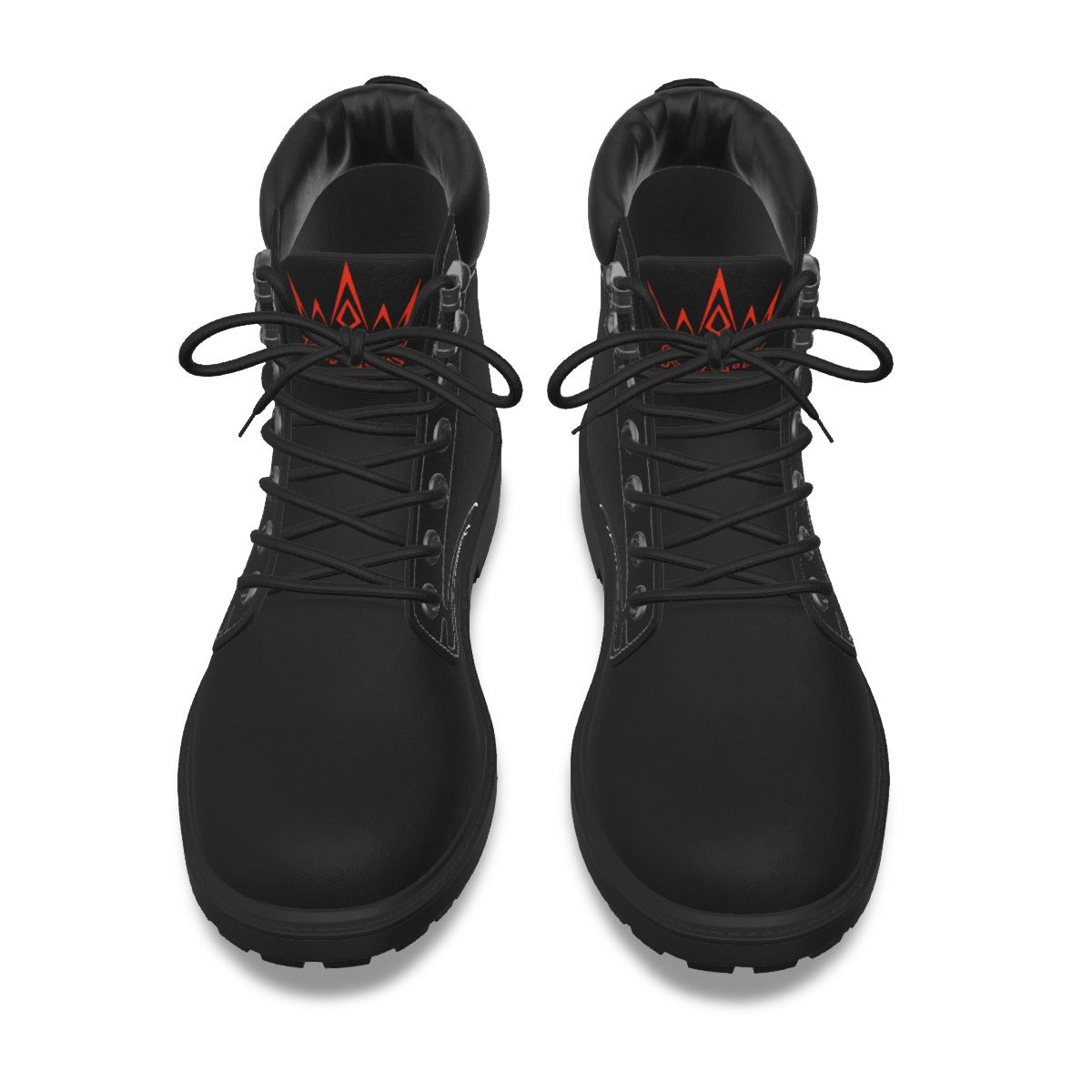 Krown Me King Black and Red Men's Short Boots