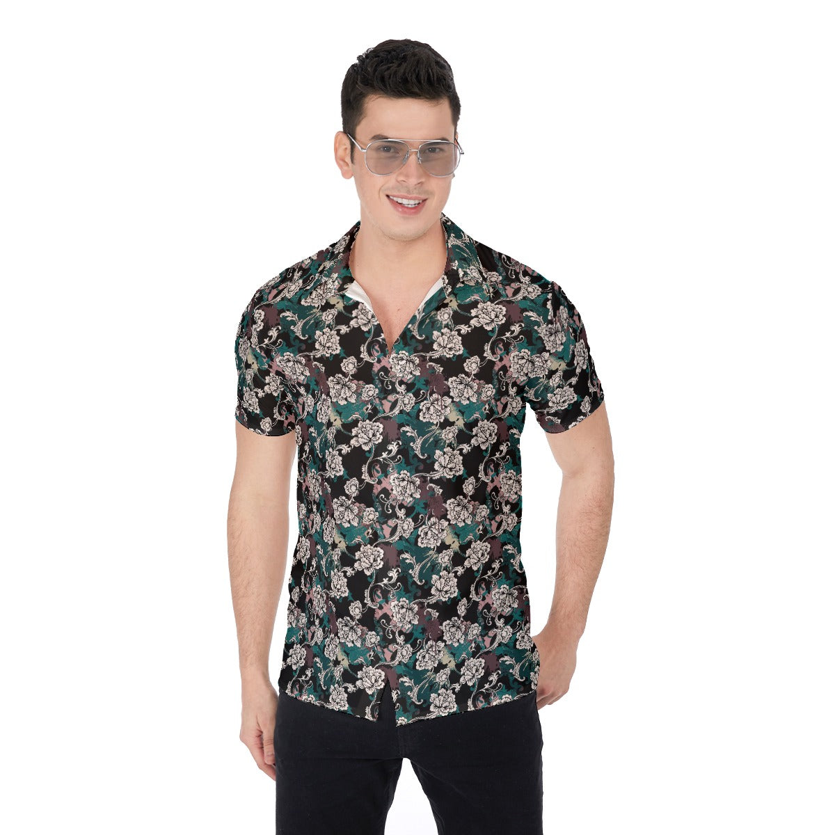 Cris'sai's Pretty Little Flowers Men's Button Up