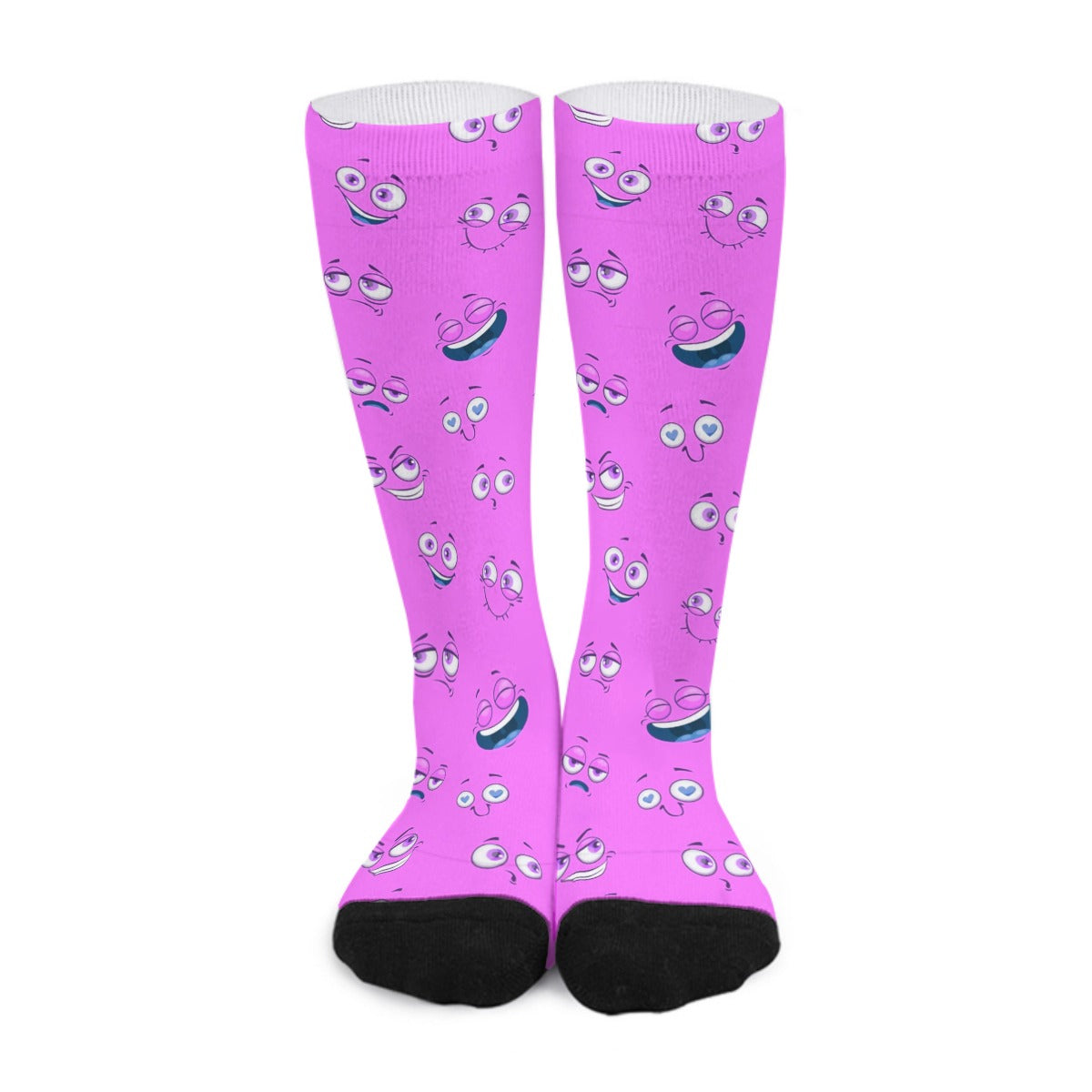 Funny Cartoon Emotions Long Socks