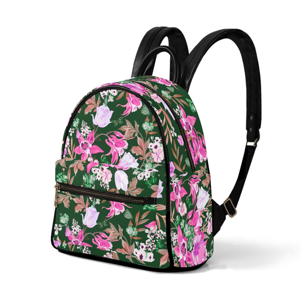 Watercolor Flowers Small Size Backpack