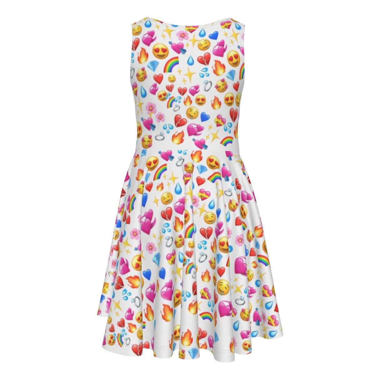 Heart Emoji Kid's Sleeveless Vest Dress