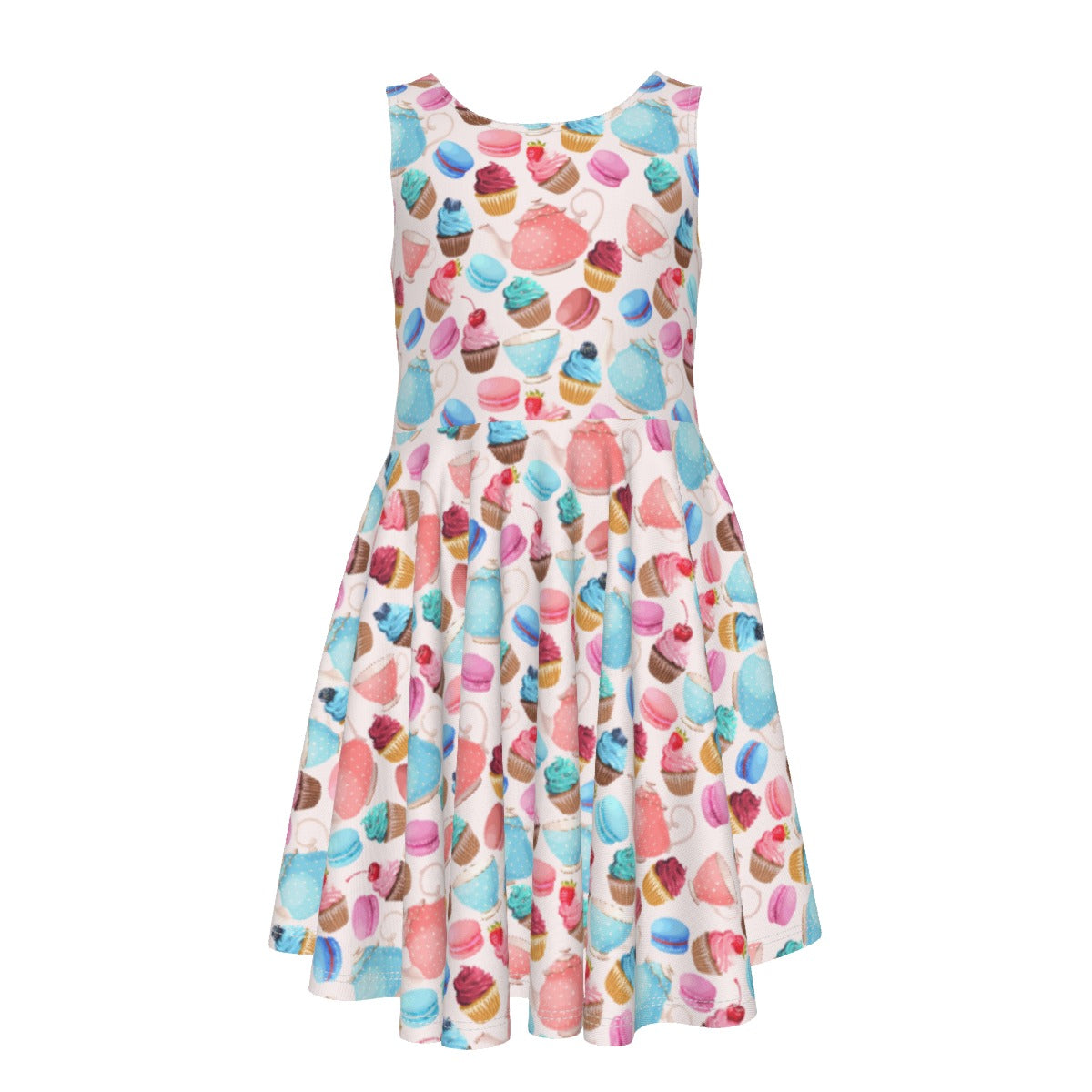 Tea Party Kid's Sleeveless Vest Dress