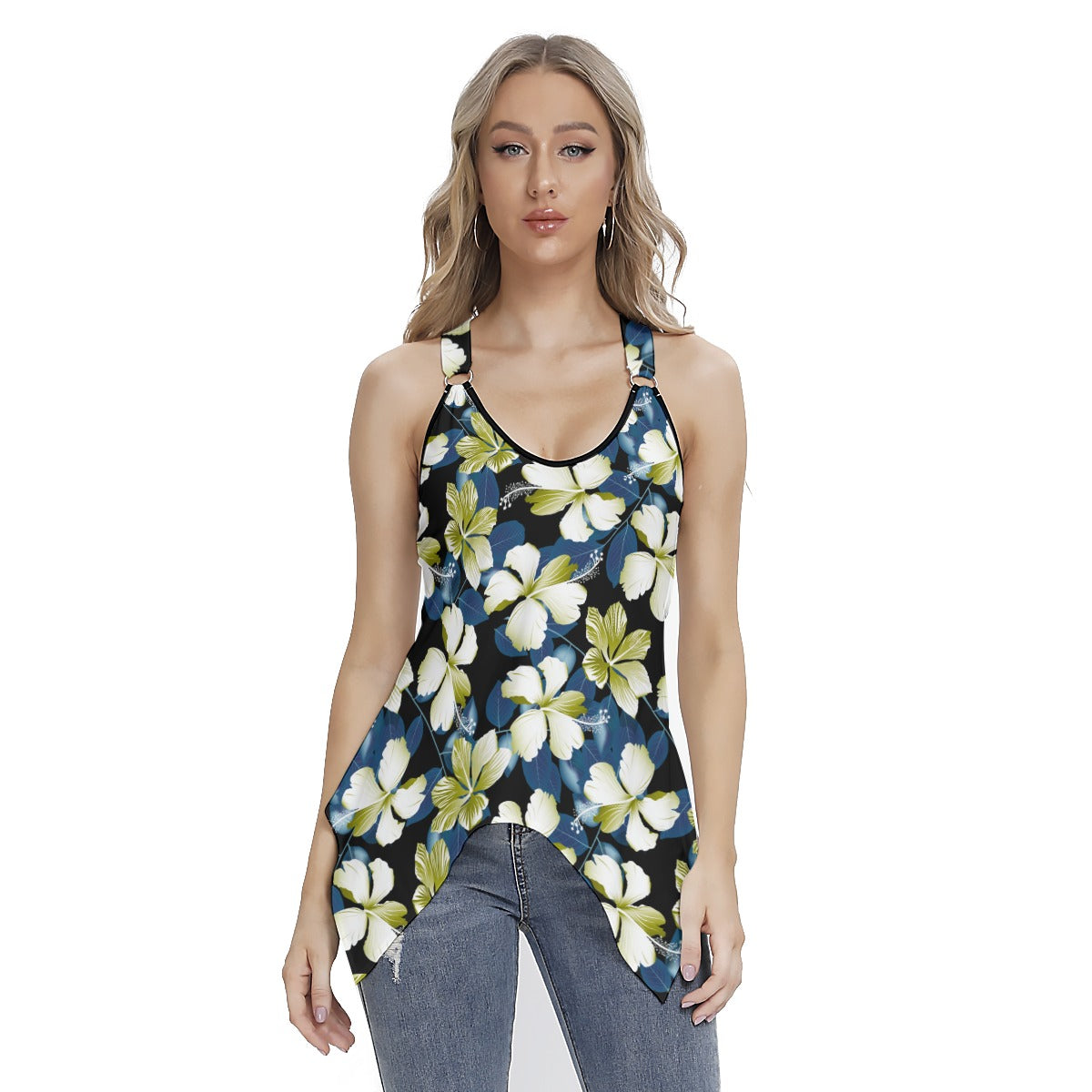 Tropical Women's Skinny Sport Tank Top