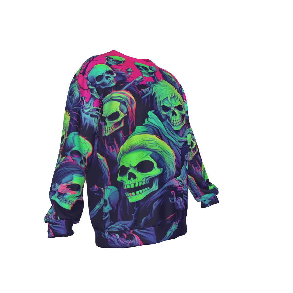 Land Of The Dead Men's Drop Shoulder Round Neck Long-Sleeved Sweatshirt