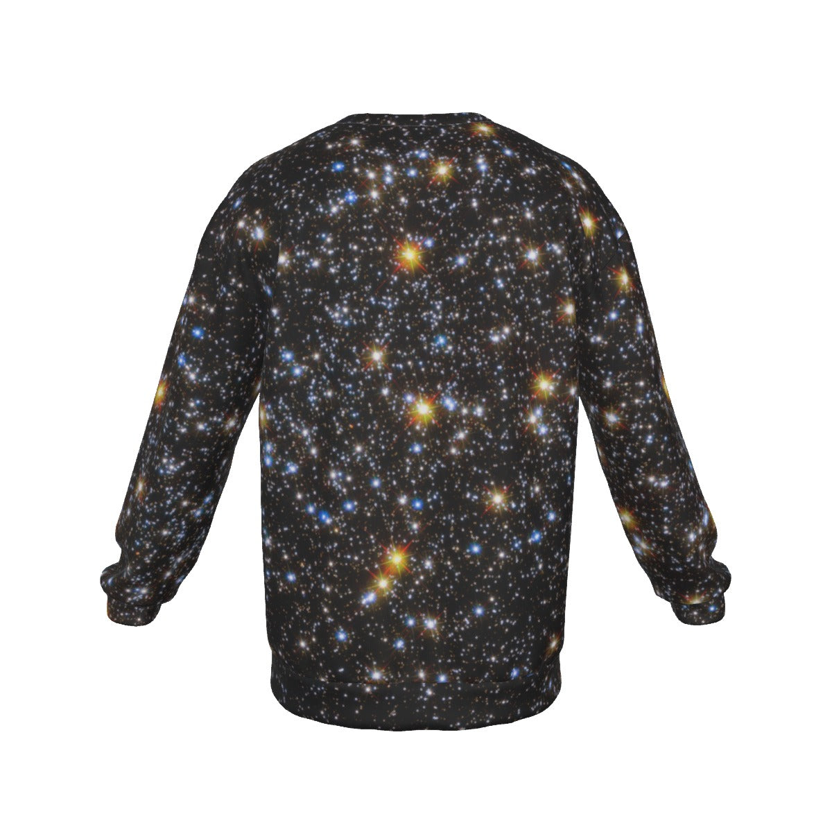 Field Of Stars  Men's Drop Shoulder Round Neck Long-Sleeved Sweatshirt