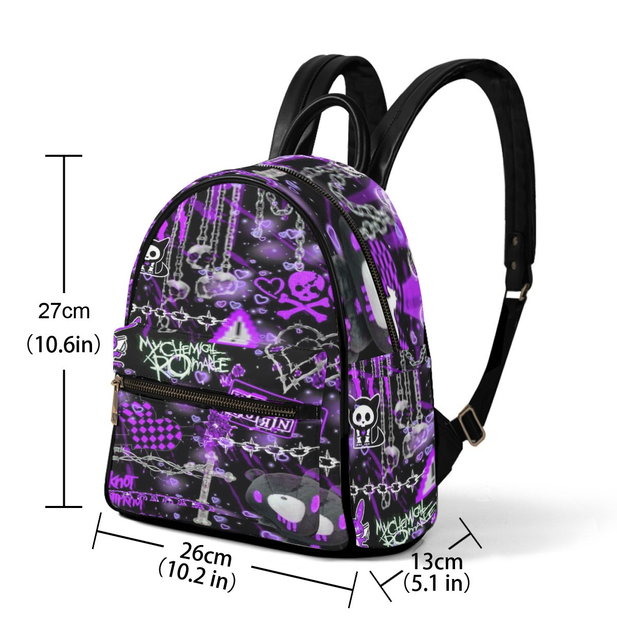 Punk Style Small Size Backpack